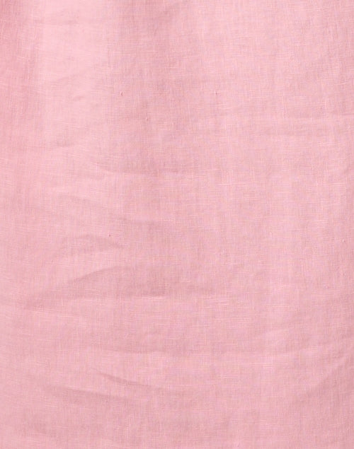 Rory Pink Women's Casual Linen Shirt Dress for Warm Weather