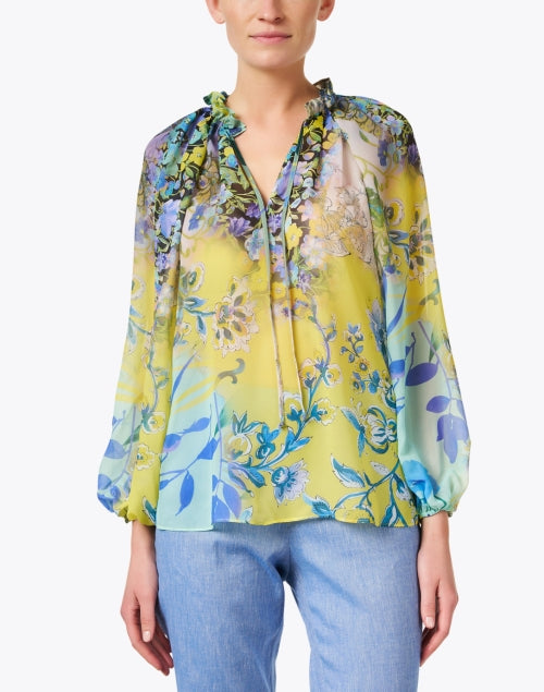 Tina Women's Multi Floral Printed Casual Blouse