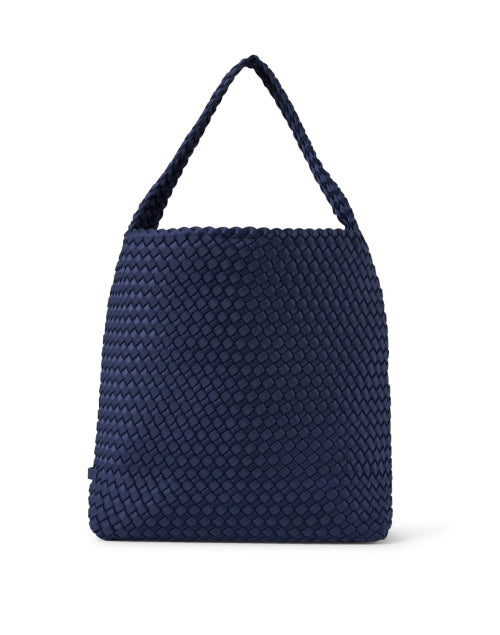 Blue Woven Nomad Style Ink Hobo Handbag for Fashionable City Girls