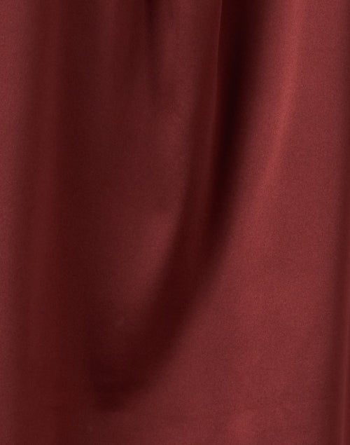 Exquisite Redwood Brown Silk Women's Blouse for Various Occasions