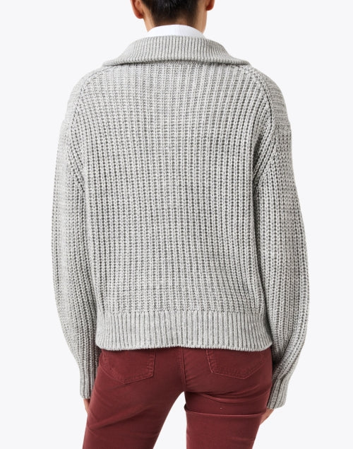 Margaret O'Leary's Maire Classic Grey Cotton Blend Knit Sweater for Fashionable Wear