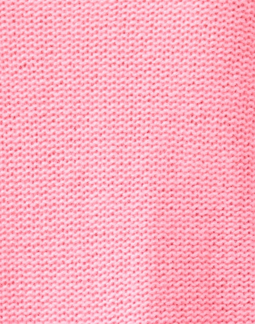 Luxurious Pink 100% Cashmere Quarter Zip Sweater with Feminine Flair