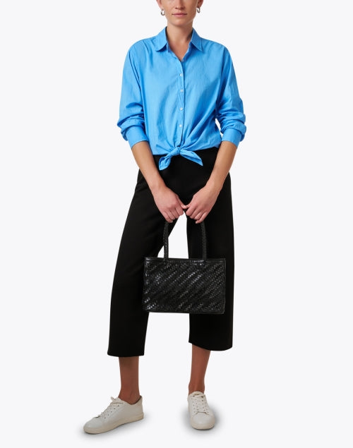 Stylish Catherine Black Wide-Leg Pull-On Sweatpants for Fashionable Lounging
