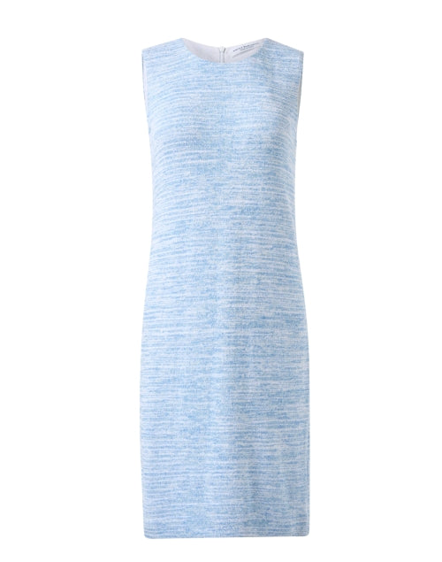 Stylish Lightweight Blue Linen-Cotton Knit Saverio Dress