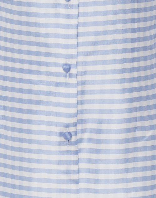 Rita's Lavender and White Checked Silk Sophisticated Top