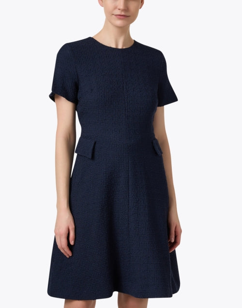 Stylish Jane's Solange Navy Tweed Mini Dress for Timeless Fashion