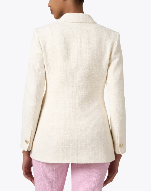 LK Bennett Women's Mariner Style Cream Tweed Double - Breasted Blazer