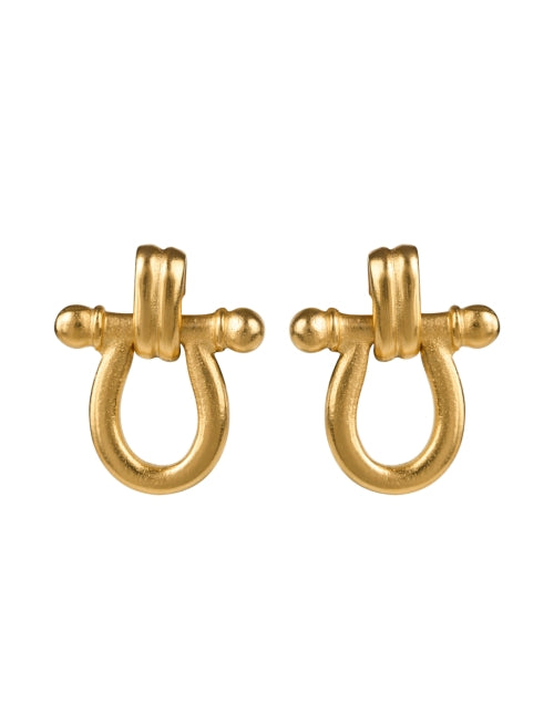 Stylish Gold-plated Doorknocker Earrings for Sophisticated Looks