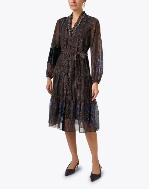 Verena Dark Floral Multi - Print Women's Dress by Kobi Halperin