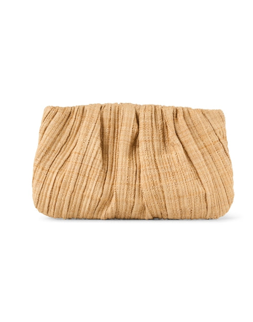 Brit Style Pleated Raffia Handheld Clutch Bag