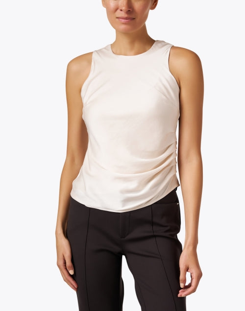 Elegant Ivory Johansson Sleeveless Shell Top for Stylish Looks