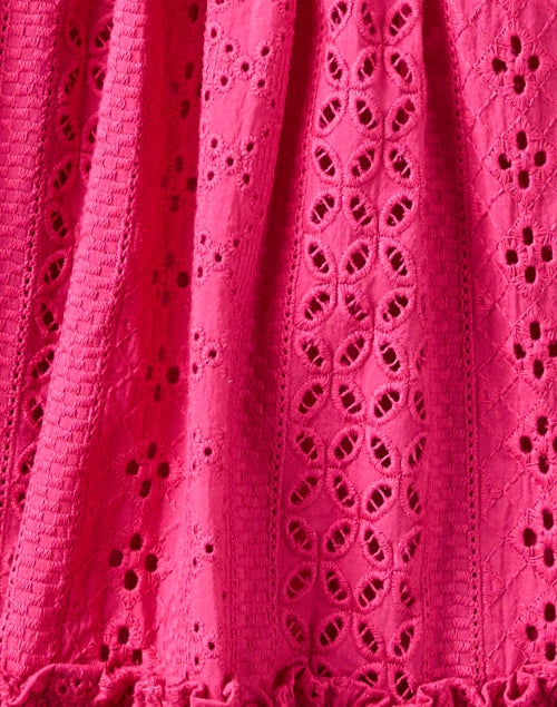 Aria Women's Pink Eyelet Mini Dress for Effortless Getaways