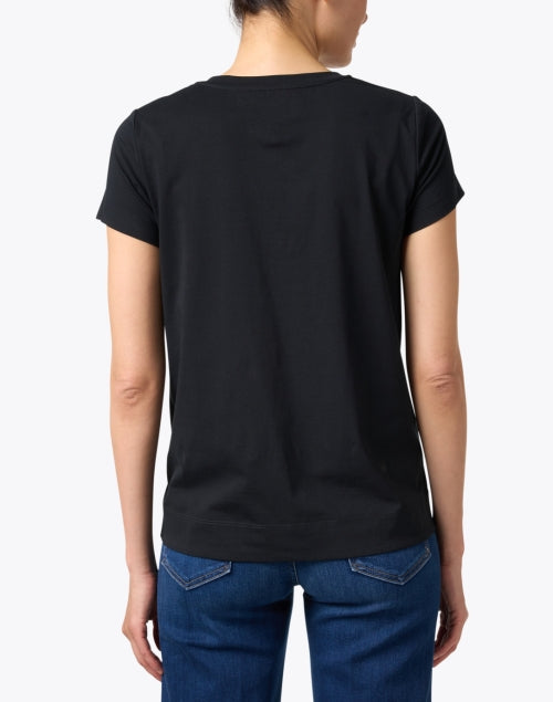 Stylish Modern Light Purple Cotton V-Neck Tee for Women