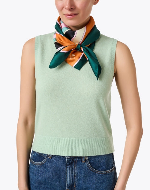 Weekend Max Mara One - Size Onesto Multi - Geometric Patterned Silk Scarf for Women's Fashion