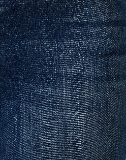 The Classic Blue Stretch High - Waist Ankle - Length Hustler Style Denim Jeans