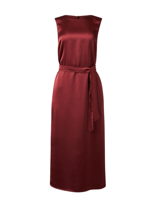 Weekend Max Mara Women's Baiardo Sleeveless Midi Rust Red Formal Dress