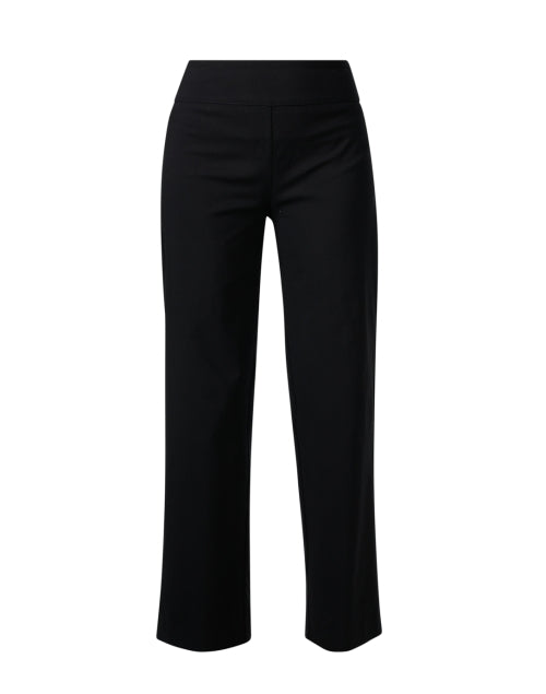 Stylish Black Wide-Leg Elastic Waist Pull-On Pants