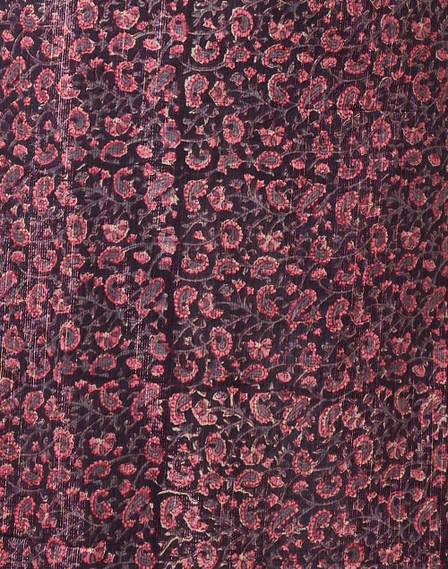 Jane's Stunning Pink and Brown Multi - Print Lightweight Cotton Kaftan