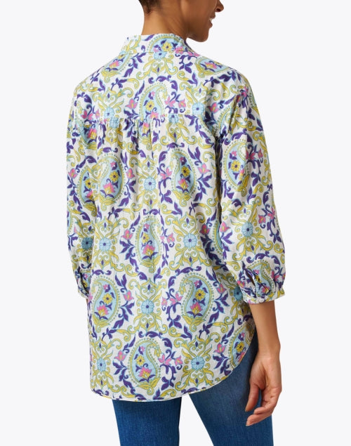 Banjanan Women's Riley Paisley Patterned Blouse with Unique Design