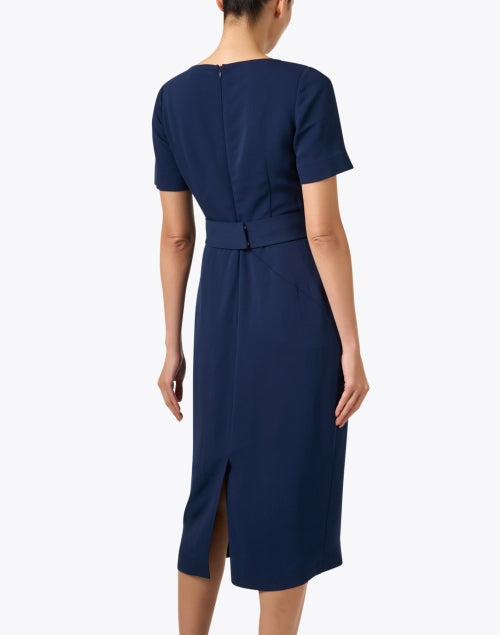 LK Bennett Navy Klaudia Women's Formal Sheath Dress