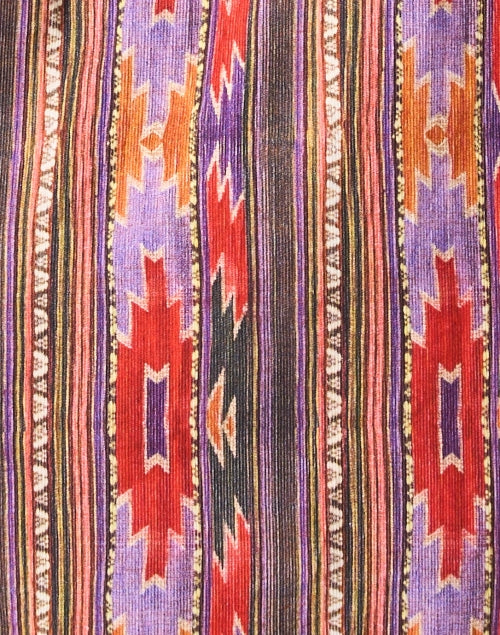 Stylish Nepal Multi - Printed Cropped Button - Front Top