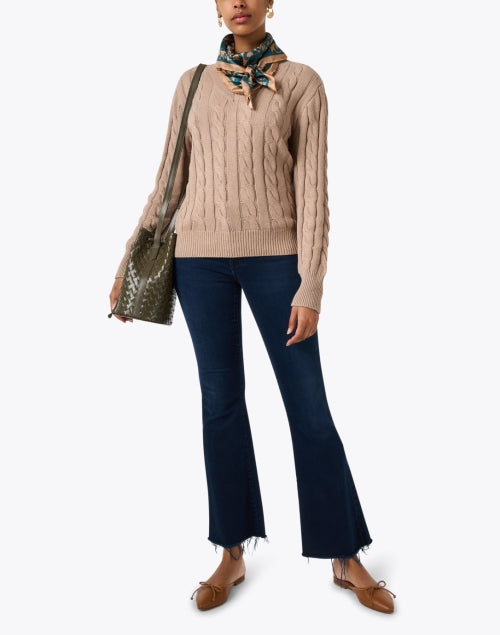 Stylish Dark Blue Stretch Frayed Flare Weekender Jeans