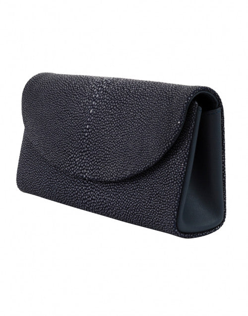 J Markell's Handmade Navy Baby Grande Stingray Clutch with Built - in Wallet