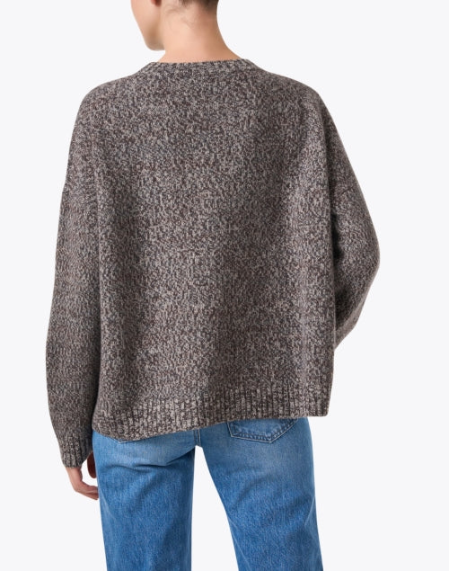 Stylish Moxa Brown Relaxed-fit 100% Wool Sweater by Weekend Max Mara