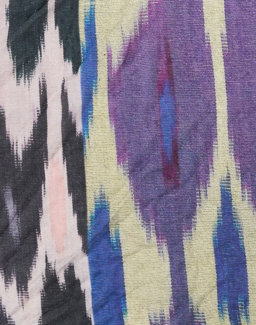 Indigo Soft Multi - Ikat Patterned Cashmere Scarf for Stylish Wear