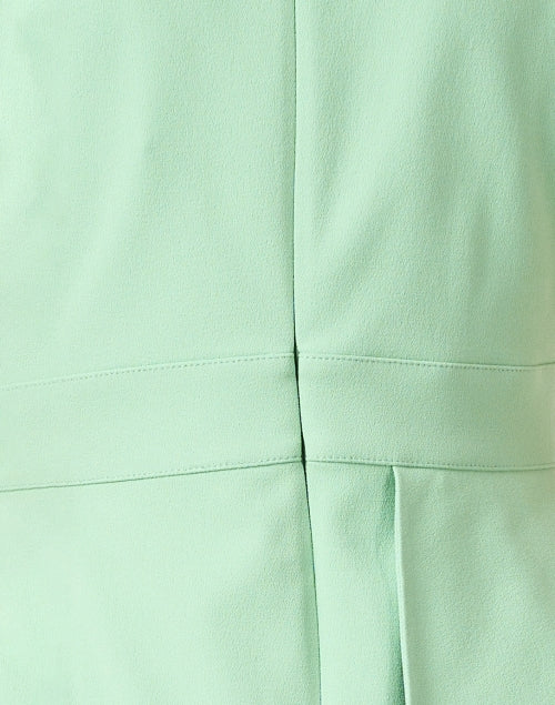 Elegant Mia Green Sheath Dress with Peplum Detail
