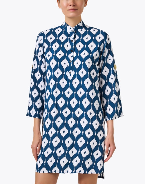 Navy Printed Day Tripper Women's Dress for Casual Outings