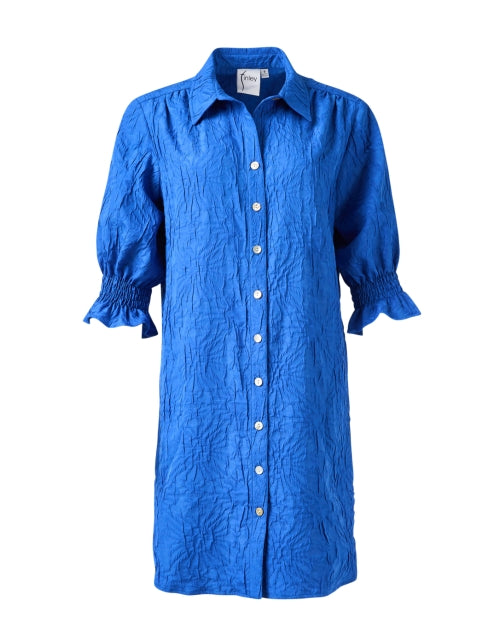 Finley's Miller Casual Blue Textured Women's Shirt Dress