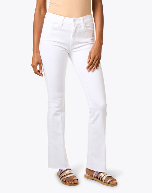 White Stretch Flare Weekender Jeans for Effortlessly Cool Looks