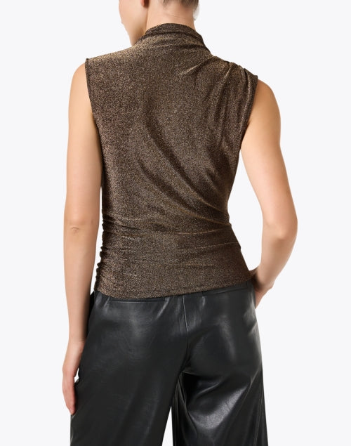 Veronica Beard Mylie Gold Sleeveless Women's Fashion Top