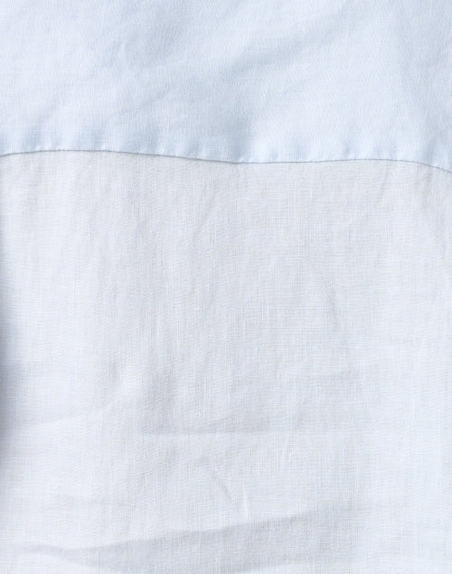 Vince Women's Light Blue Casual Linen Blouse for Any Occasion