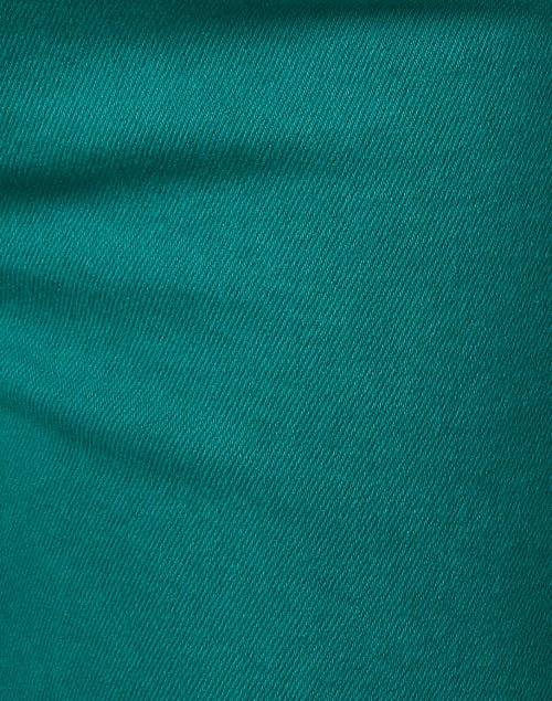 Mother's Premium Green Denim Straight Leg Rambler Jeans
