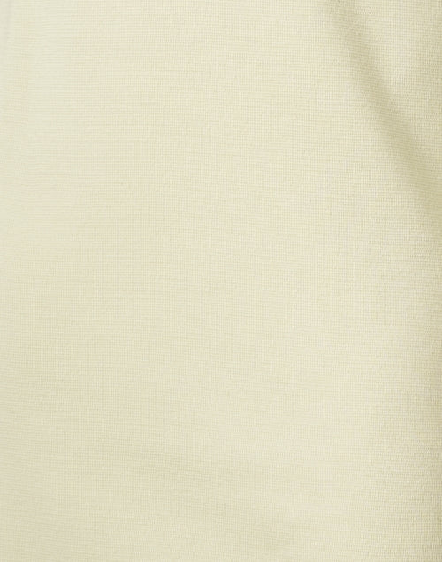 Chic 100% Merino Wool Mint Shift Dress with White Contrast Stitching