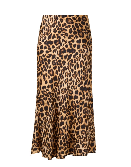 Stylish Brynn Leopard-Patterned Satin Women's Skirt for the New Season