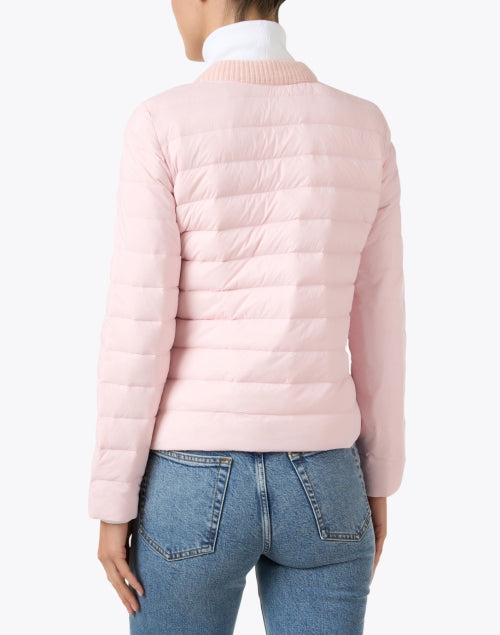 Light Pink Fashionable Cortland Park Down Feather Filled Puffer Jacket for Seasonal Wear