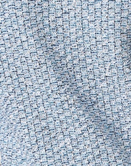 Stylish Textured Blue Onda Jacket with Subtle Metallic Threads