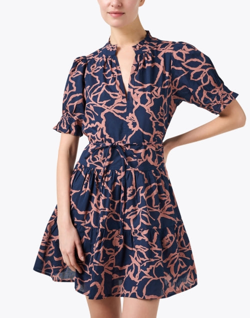 Apiece Apart's Stylish Navy Lightweight Cotton Tie-Belt Dress