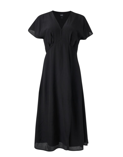 Elegant Dawarina All-Day Wear Black Silk Dress