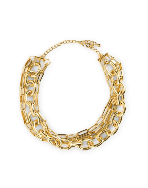 Gorgeous Polished Gold Chain Link Layering Necklace