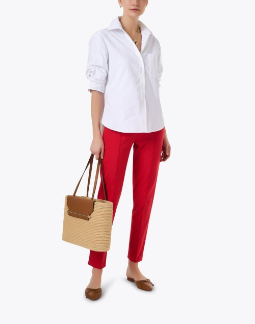 Stylish Sharon Red Pull - On Equestrian Pants for Modern Women
