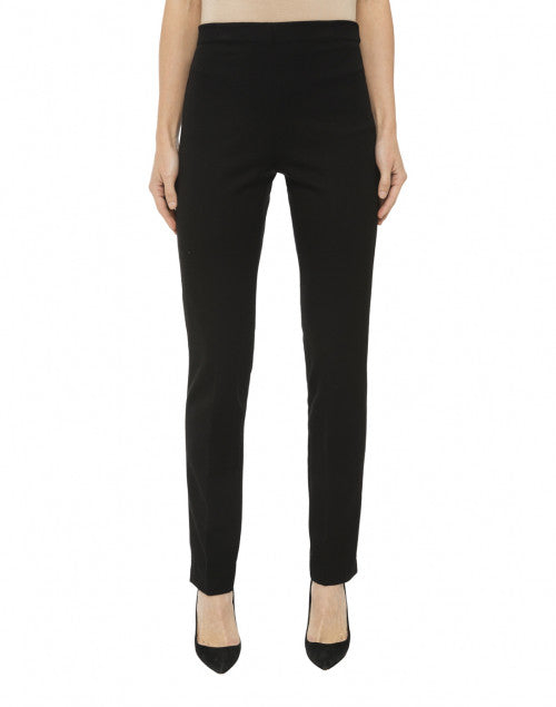 Stylish Black Tapered Stretch Pants with Side-Zip for Men's and Women's Wardrobe