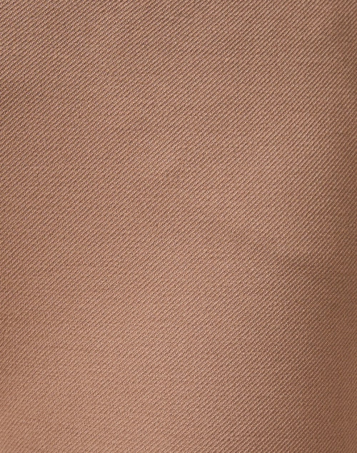 Via Masini 80 Tricotina Beige Women's Ankle-Length Flare Leg Pull-On Pants