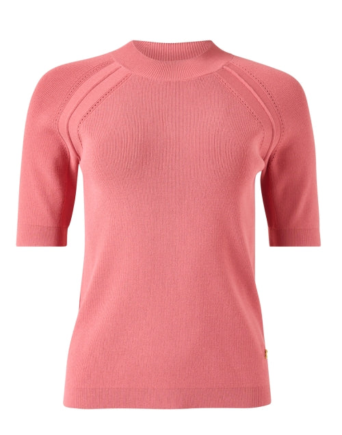 Stunning Slim-Fit Napa Pink Stretch Top for Chic Ensemble