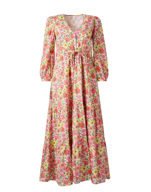 Banjanan's Feminine Castor All - over Floral Print Maxi Dress