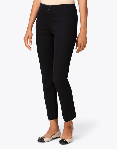 Jerry's Stylish Black Stretchable Cotton Pants