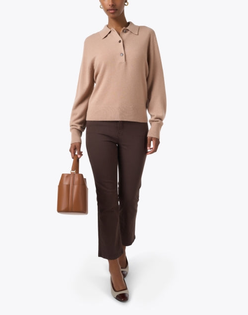 Stretch Bootcut Brown Denim Jeans by Elliot Lauren